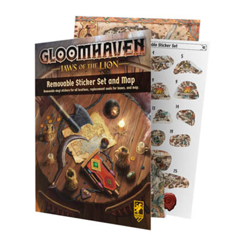Gloomhaven Jaws of the Lion: Removable Sticker Sheet and Map (ENG)